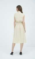 SIXDO Woven Flared Dress for Women